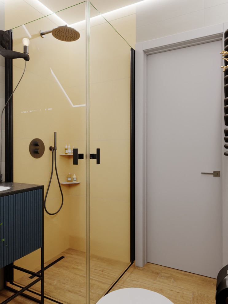 Обложка проекта: Дизайн-проект санузла с душевой