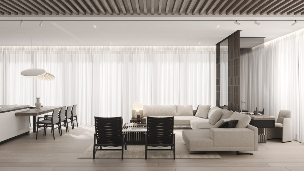 Modern megalopolis apartment