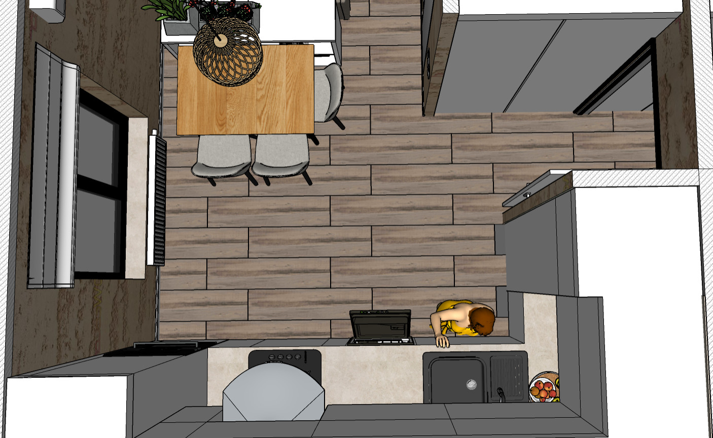 Wohnung mit Gas 43 m2 (Apartmens with gas 43 sq m)