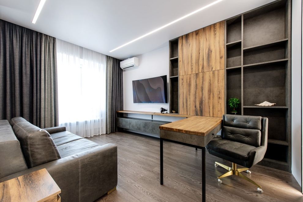 Кабинет. Дизайн проект квартиры на Петровском острове