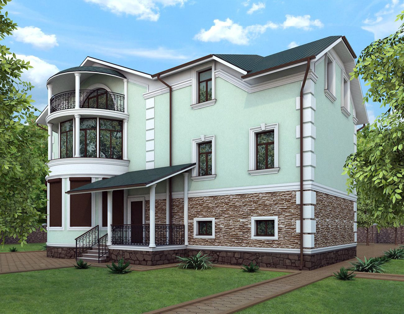 Визуализация фасада 3D