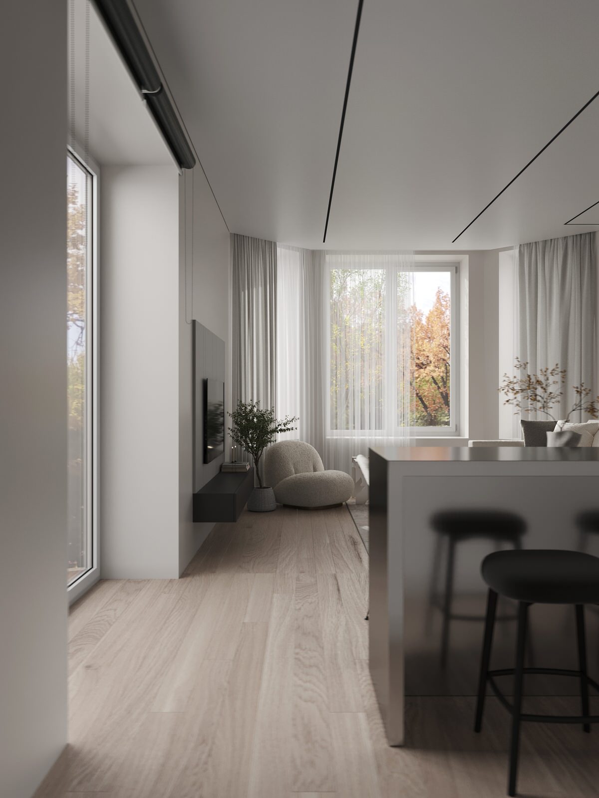 Частный дом в п. Южный с стиле минимализм