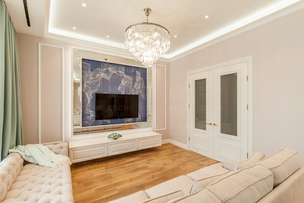 Квартира в ЖК «Актер Гэлакси», 78м², стиль: современная классика. Сочи