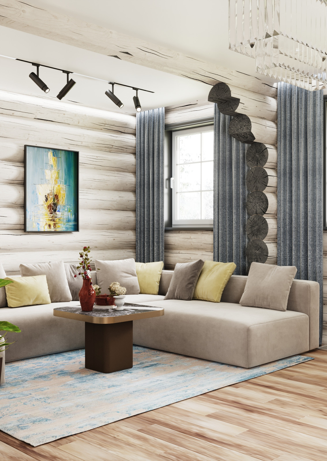 Бревенчатый дом в Подмосковье