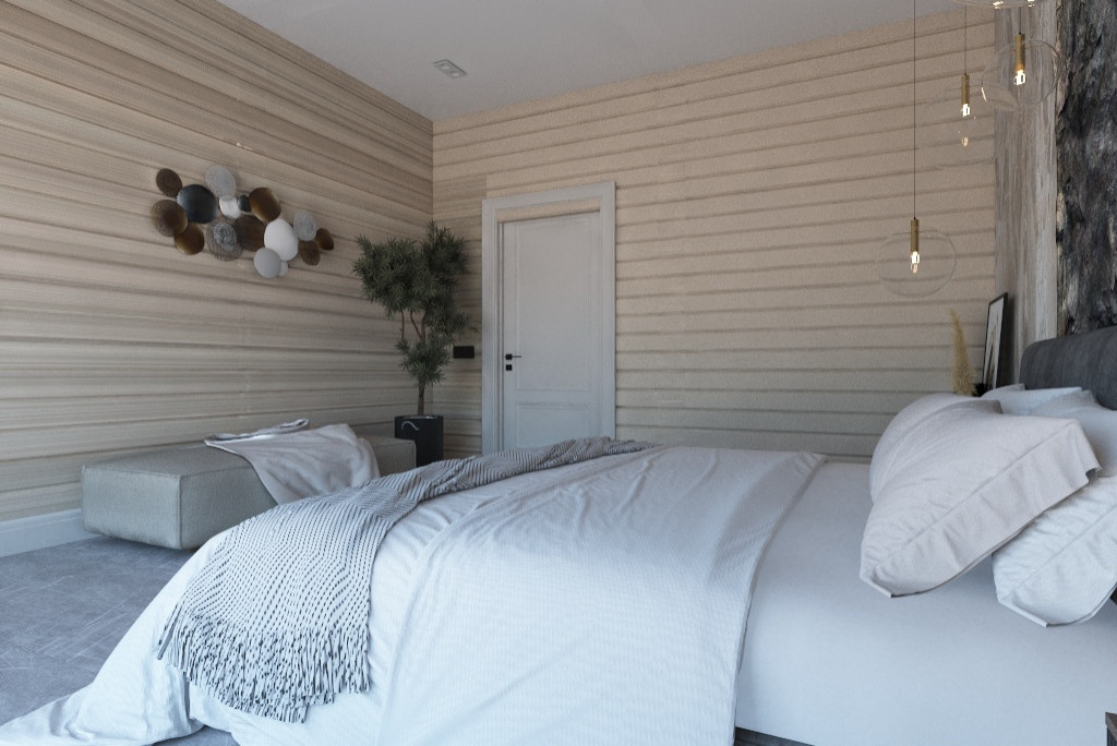 Дом из бруса в ЭКО стиле