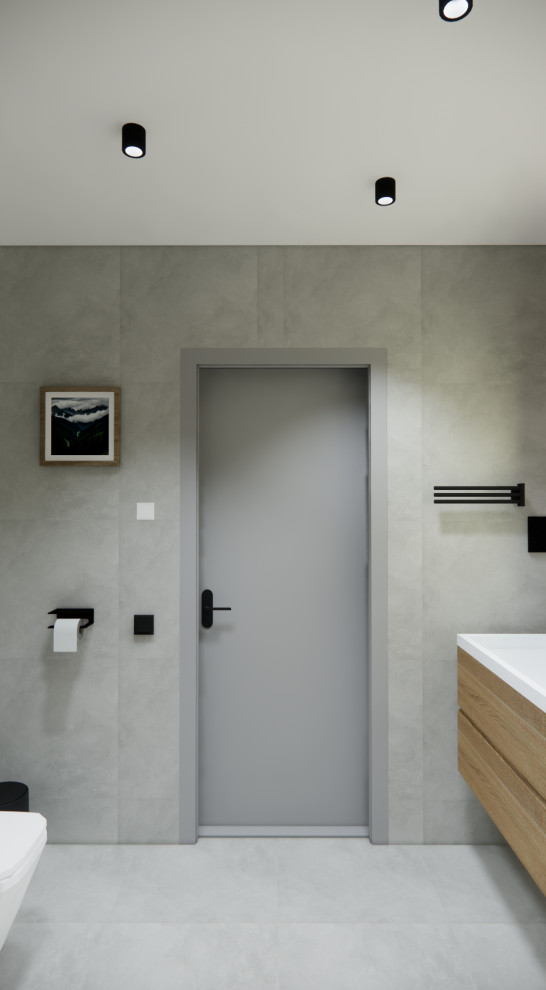 Обложка проекта: Ванная комната для семьи из 3-х человек.