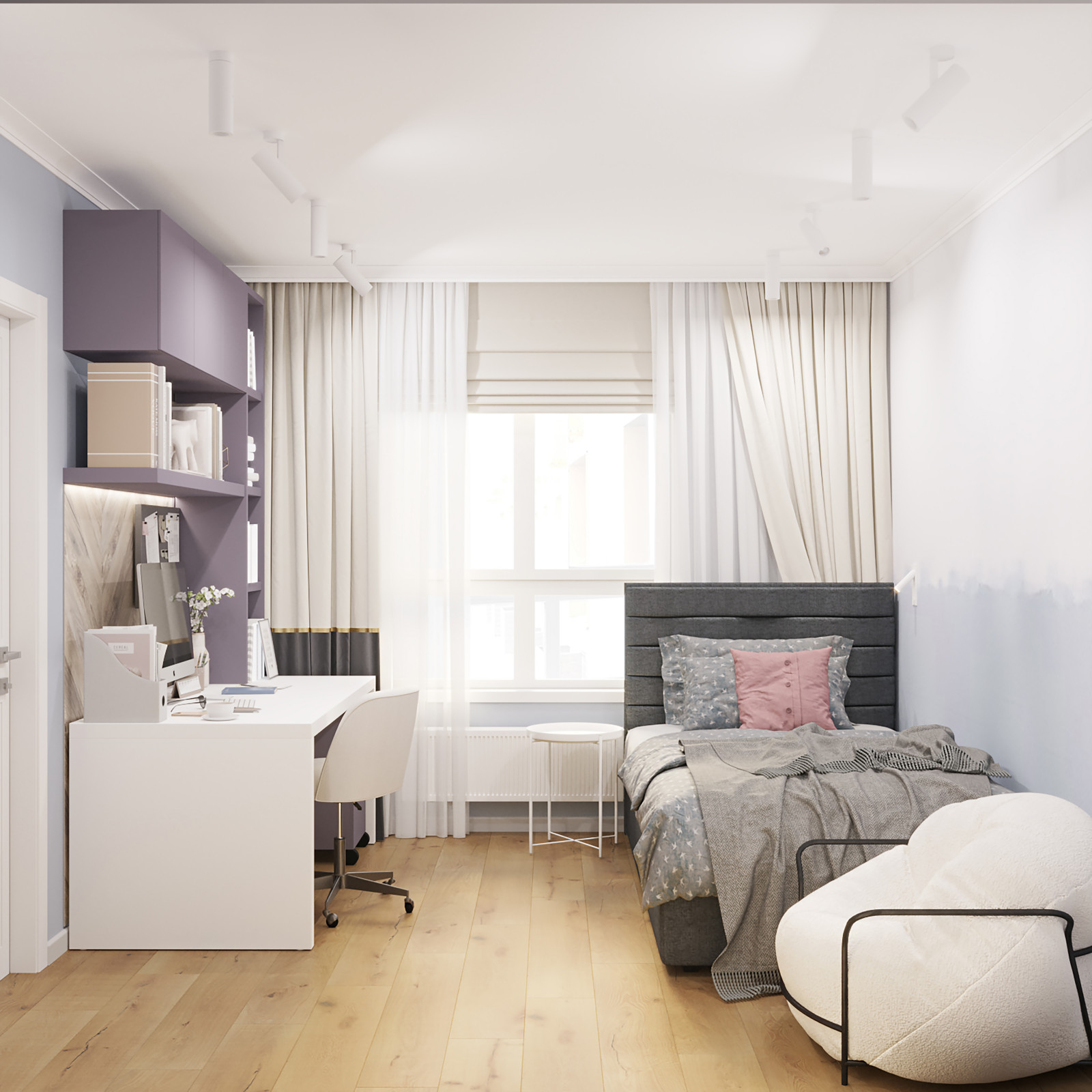 Дизайн-проект квартиры ЖК Поколения. S=78,3 м2