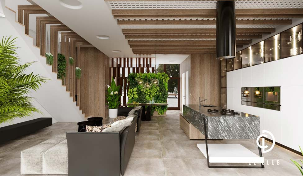 Таунхаус 224 м2 в КП "Futuro Park". Современный стиль с элементами экостиля