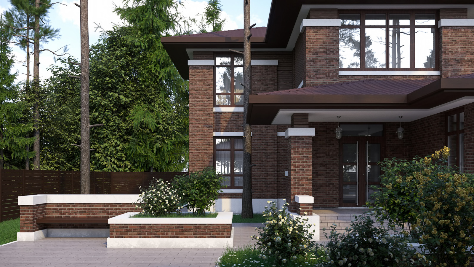 Дом в стиле Ллойда Райта