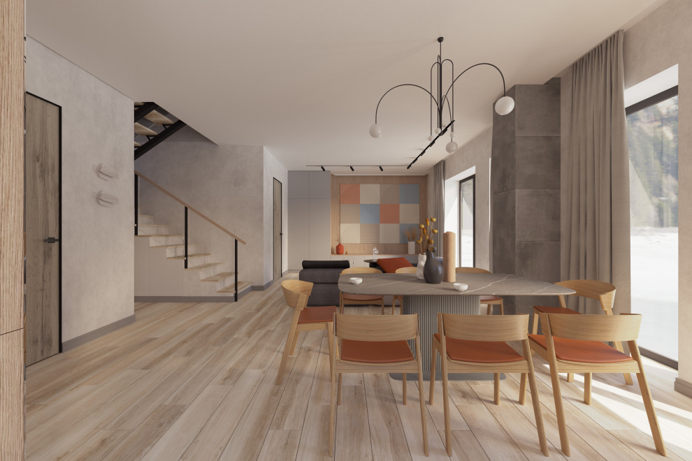 Обложка проекта: Загородный дом с ярким интерьером