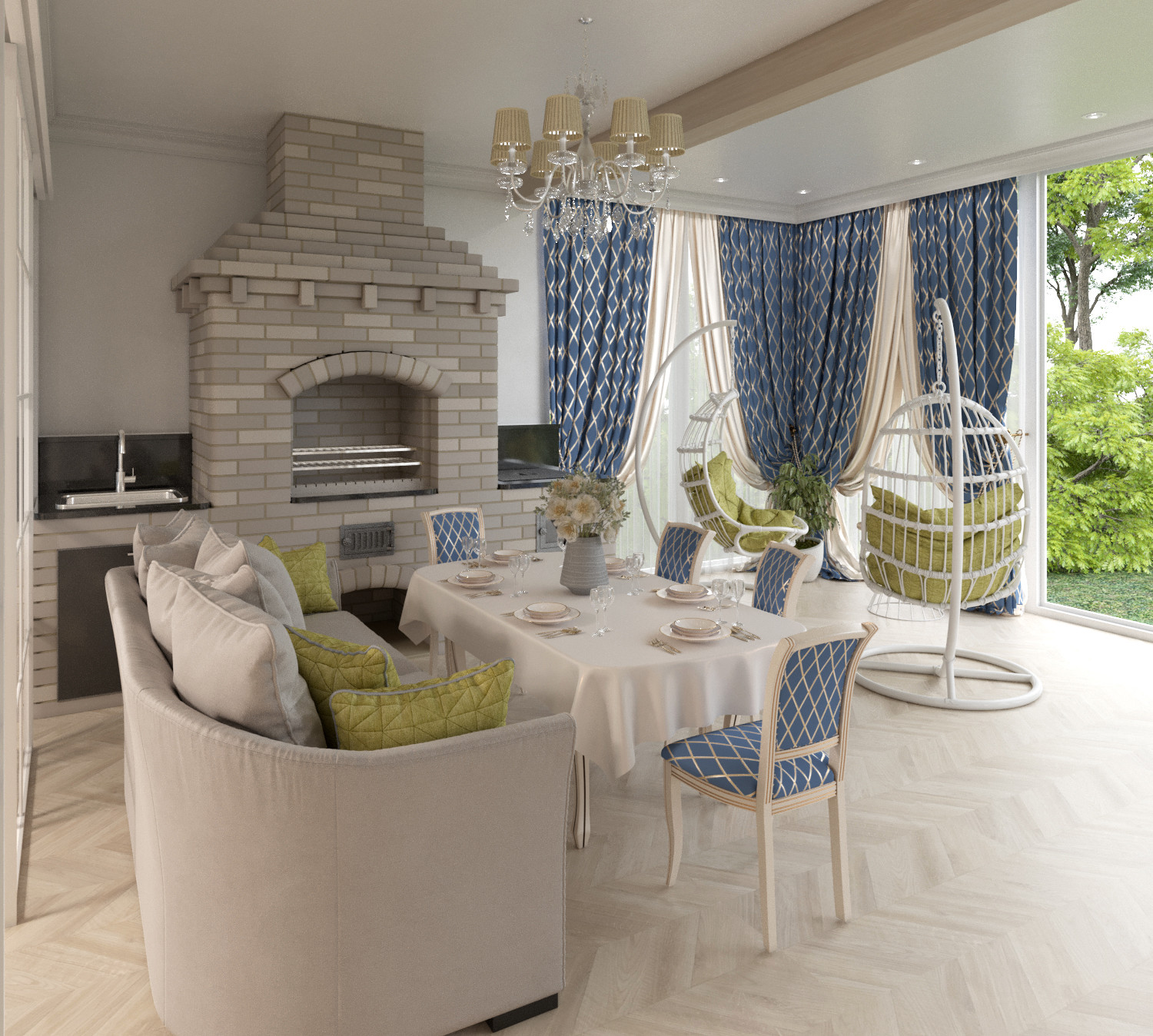 Interior Design in provice style