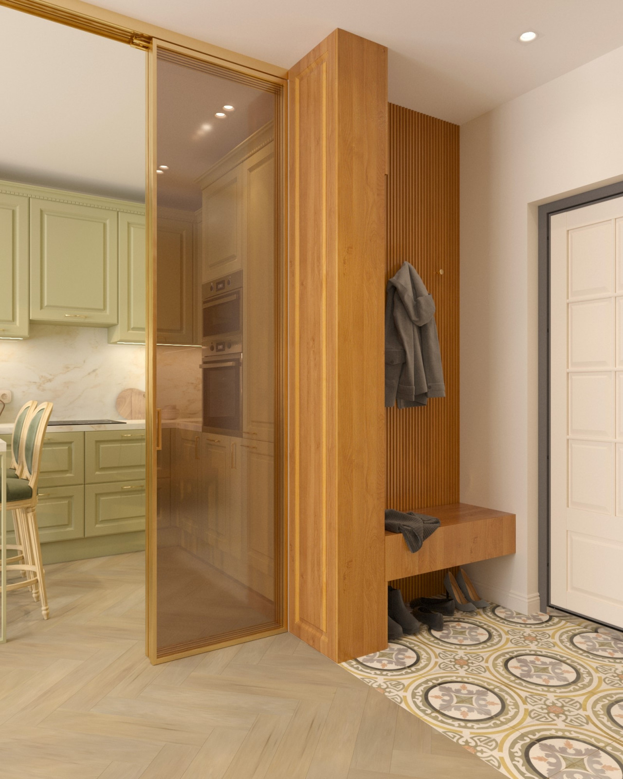 Обложка проекта: Дизайн проект - уютный и элегантный интерьер в мягких пастельных тонах