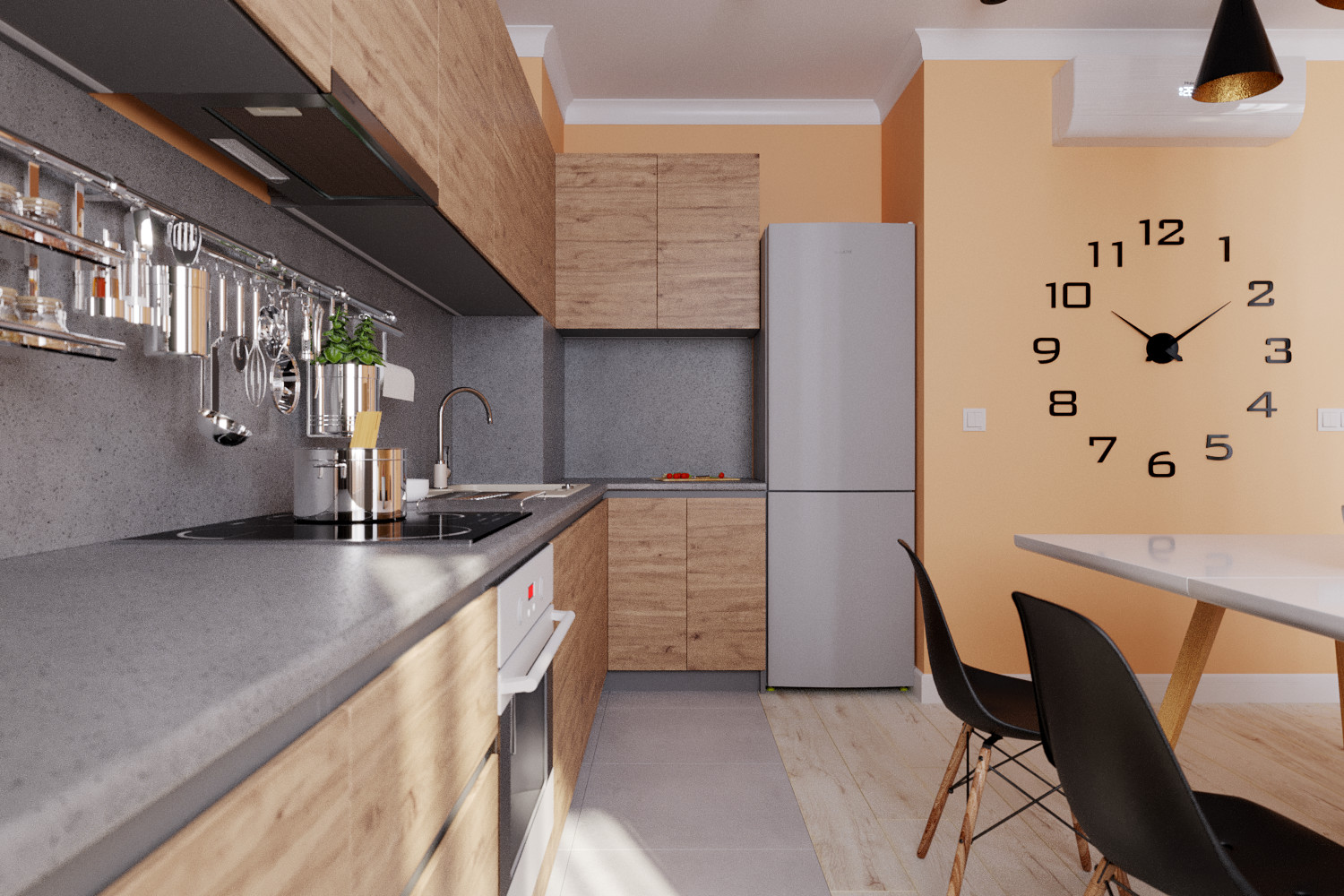 Дизайн-проект квартиры в стиле "эклектика"