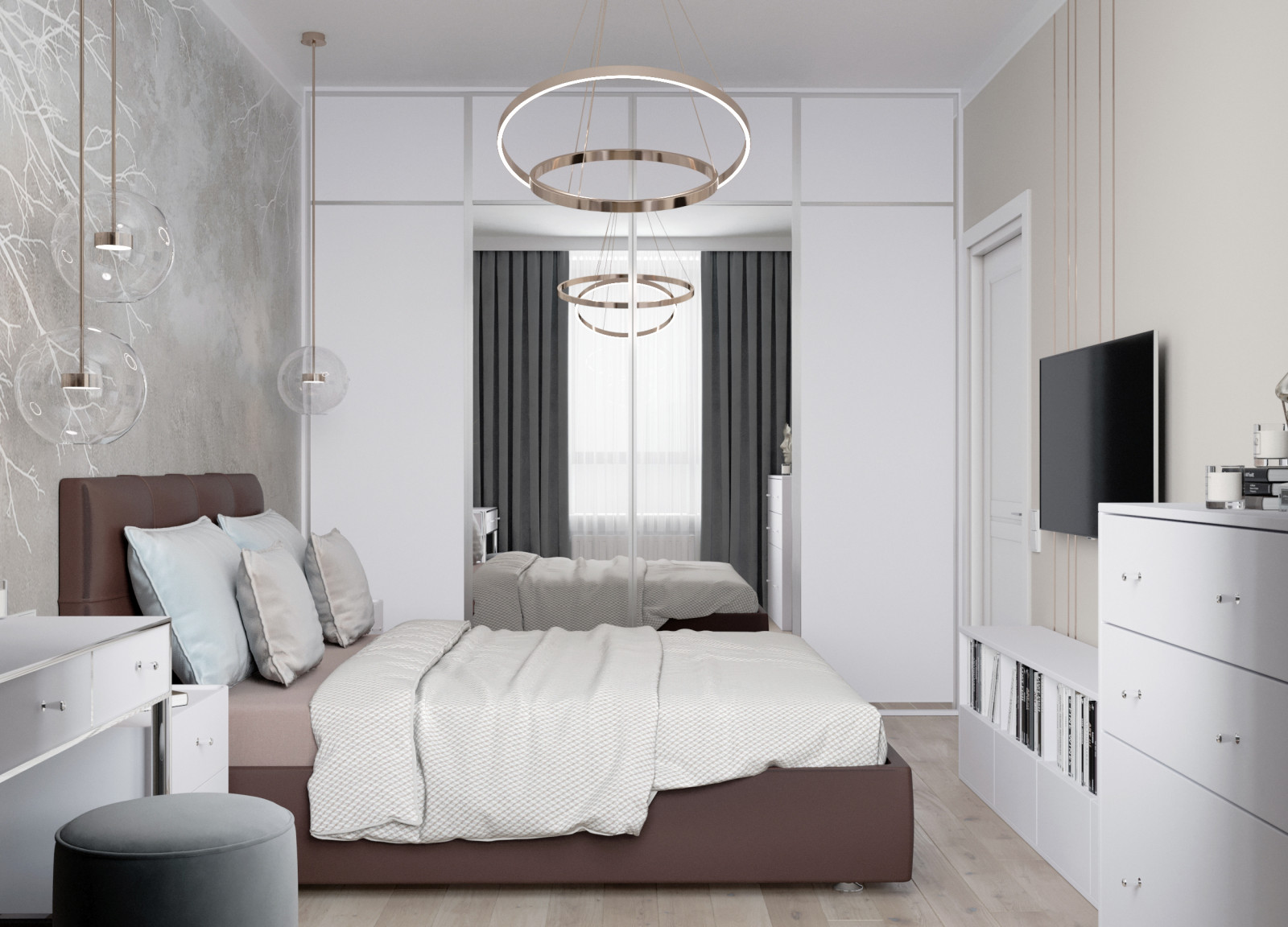 Проект квартиры в современном стиле в ЖК Скандинавия