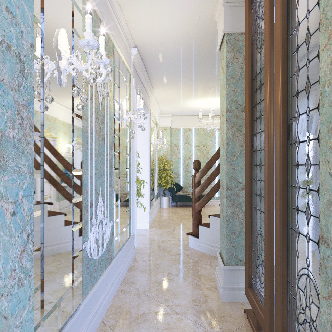 холл в жилом доме 500м.кв.