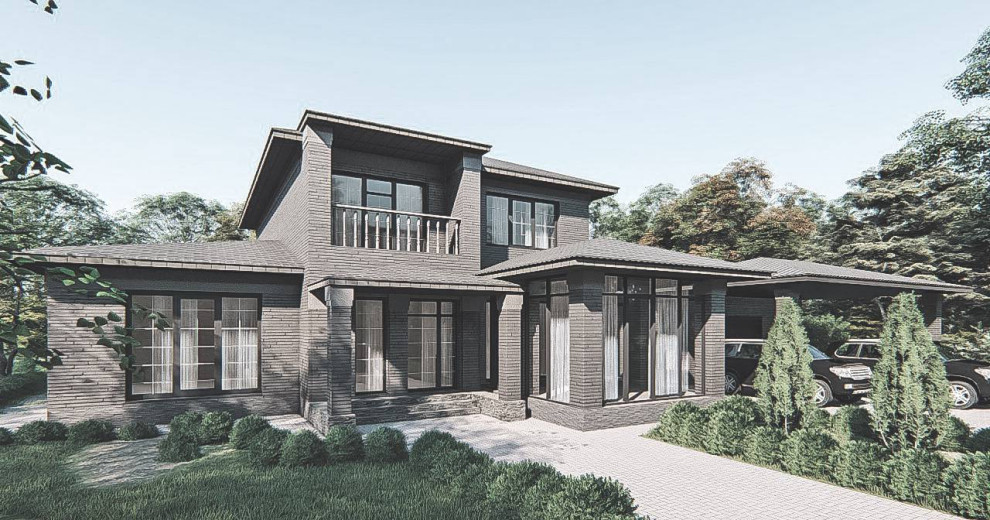 Проект 2х этажного жилого дома.