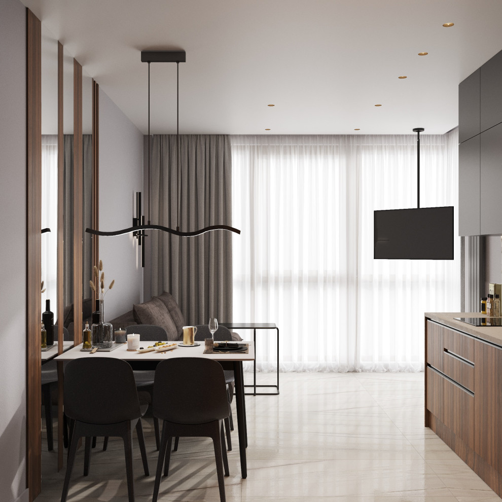 Однокомнатная квартира 45 кв.м в ЖК Балтийский Каскад, Санкт-Петербург 2021г.