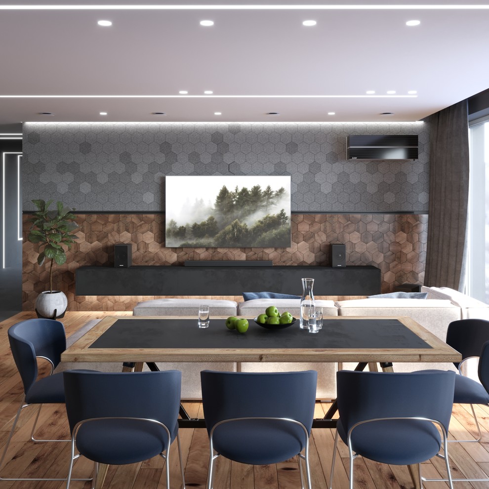 Квартира 200 кв.м Гостиная кухня.