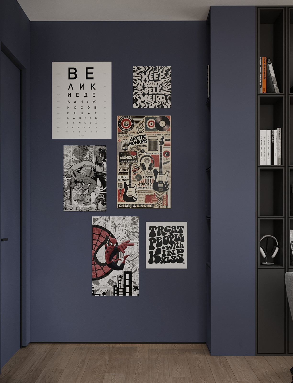 Брутальный интерьер квартиры 85 кв.м. в Москве. Проект