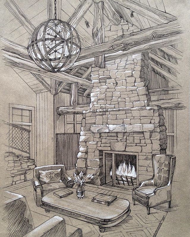 Эскизная подача интерьера для ивентеров, дизайнеров и архитекторов