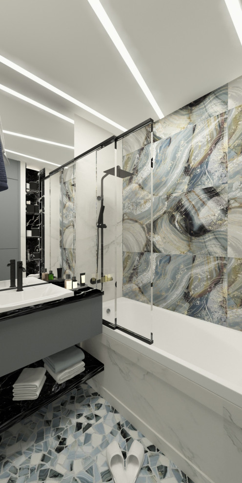 Трехкомнатная квартира в современном стиле в г. Новороссийск