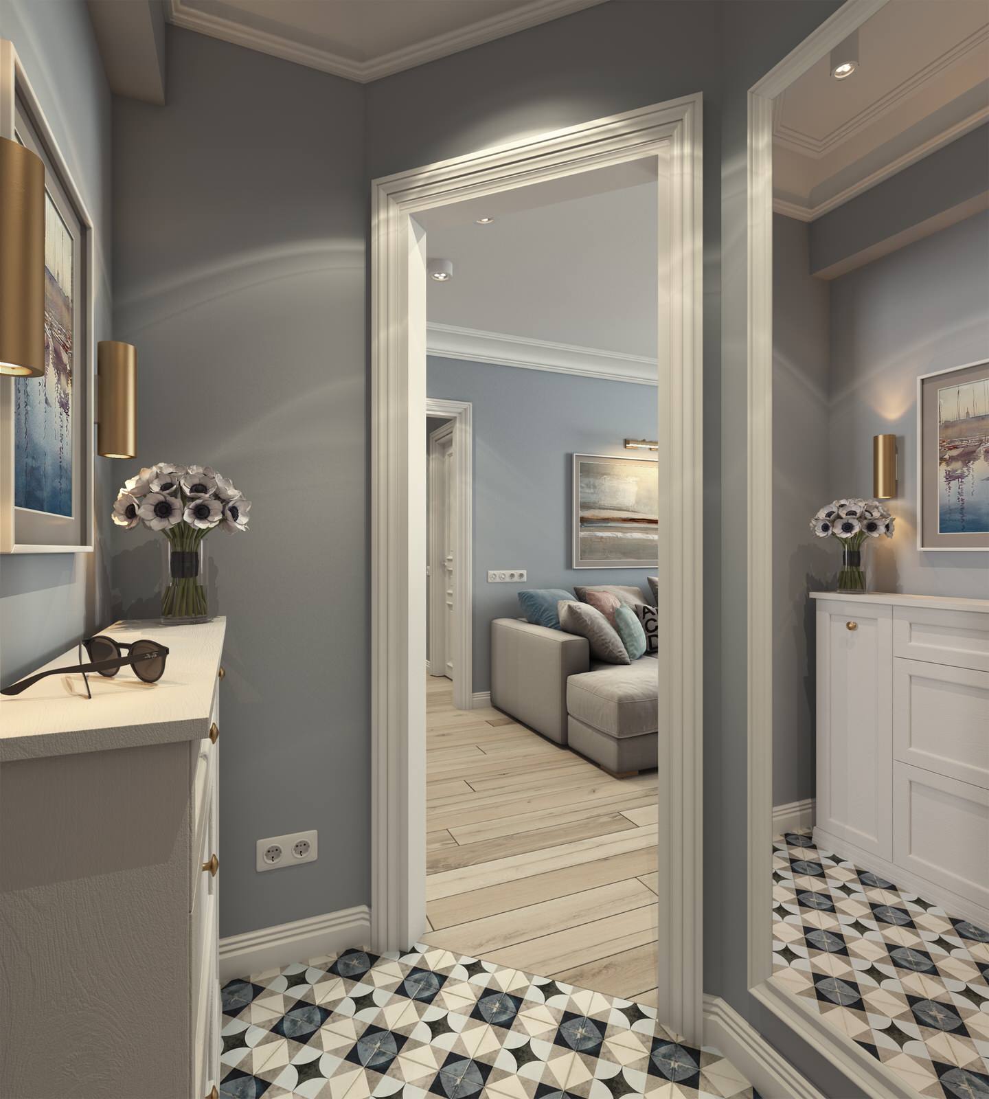 Квартира в современном классическом стиле