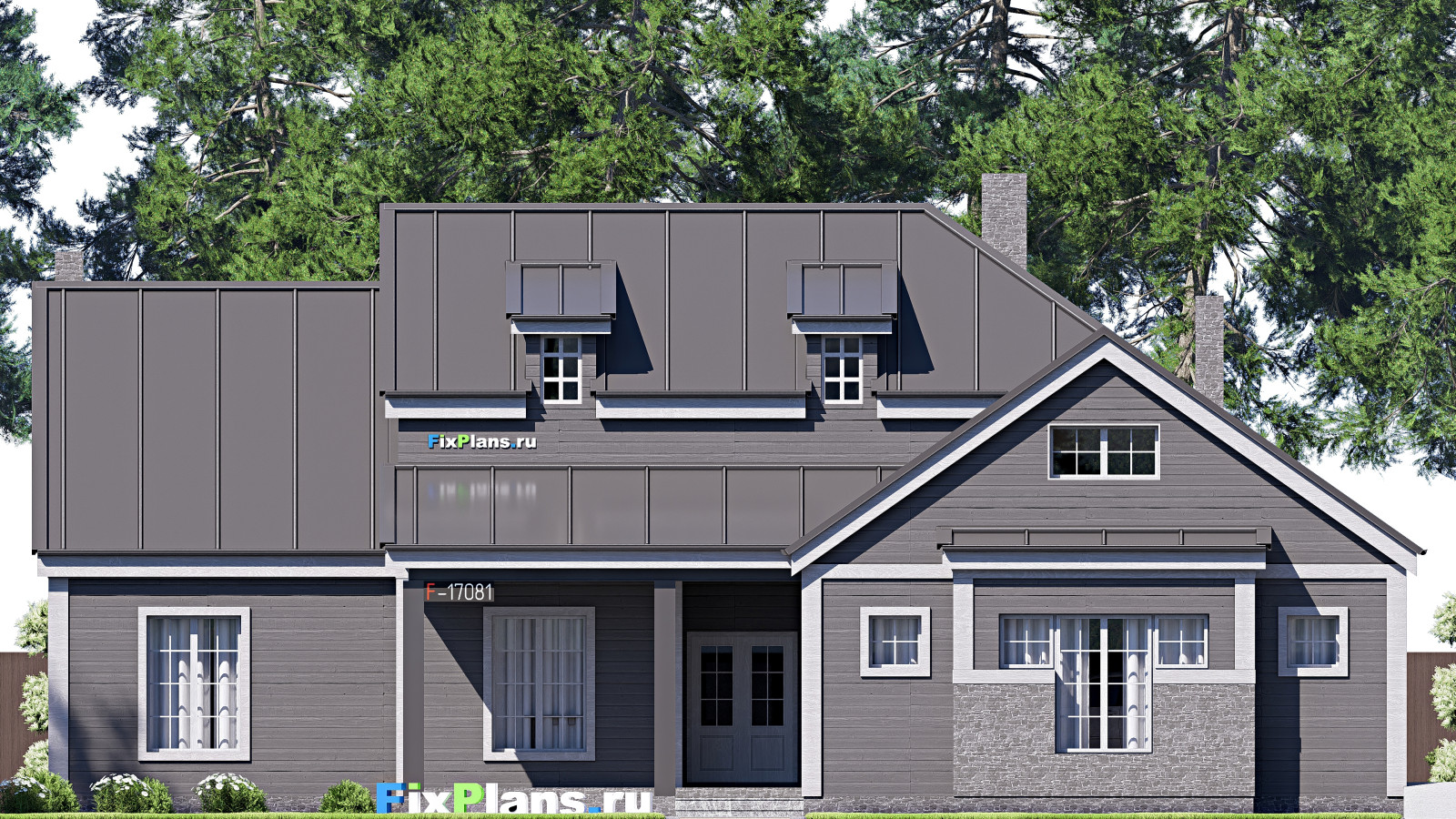 Проект одноэтажного дома 21х19м S255м2 F-17081