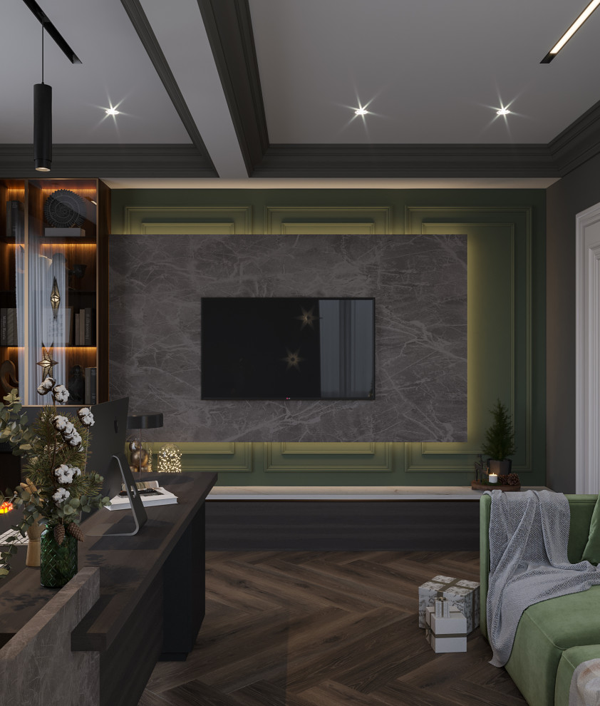 Загородный двухэтажный дом