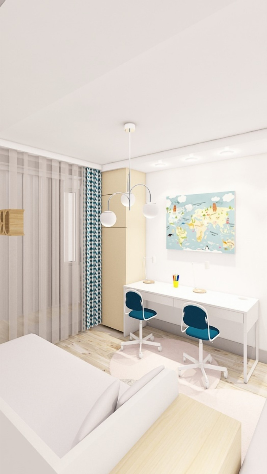 Il progetto di appartamento per una giovane famiglia