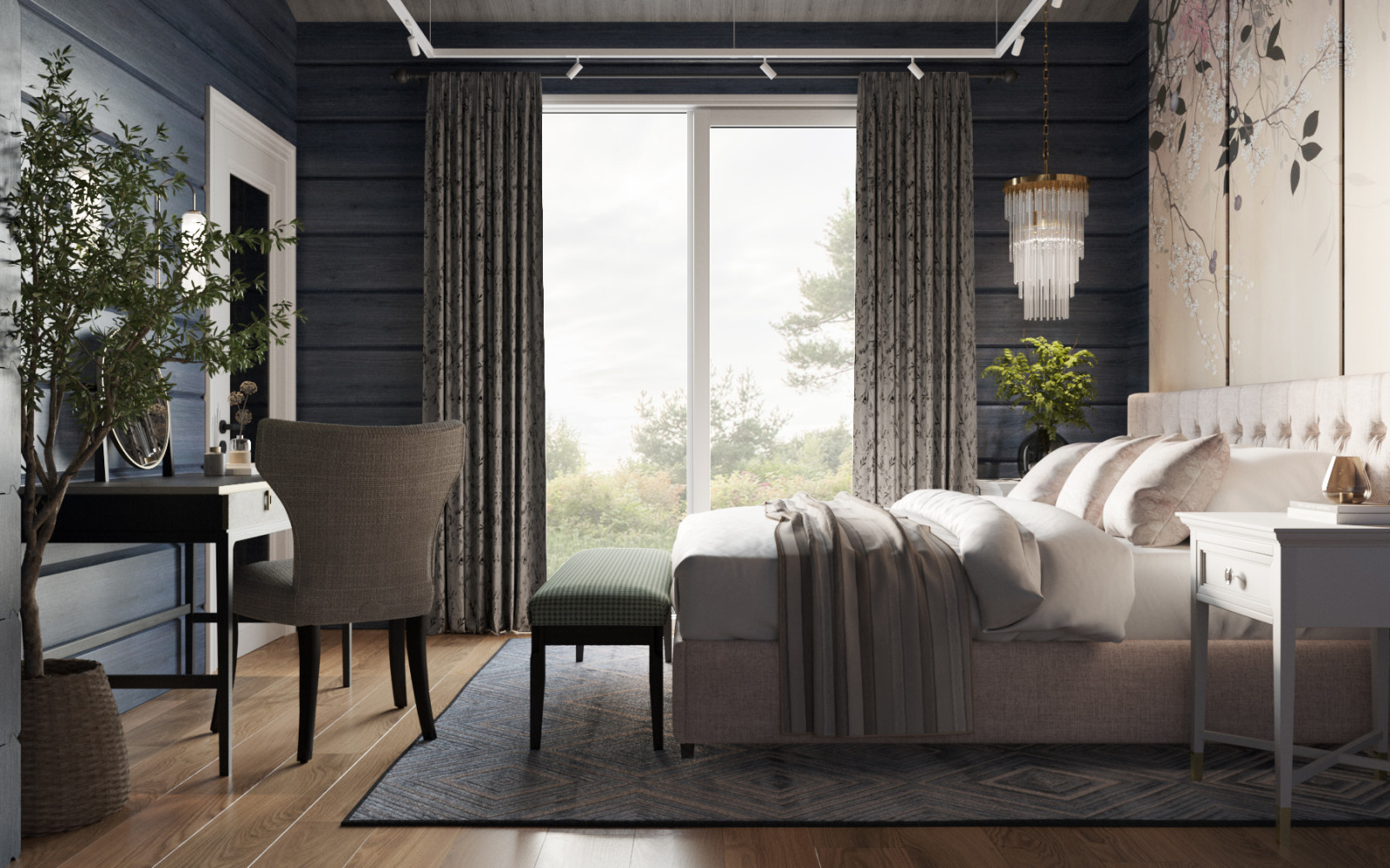 Загородный дом из клееного бруса.