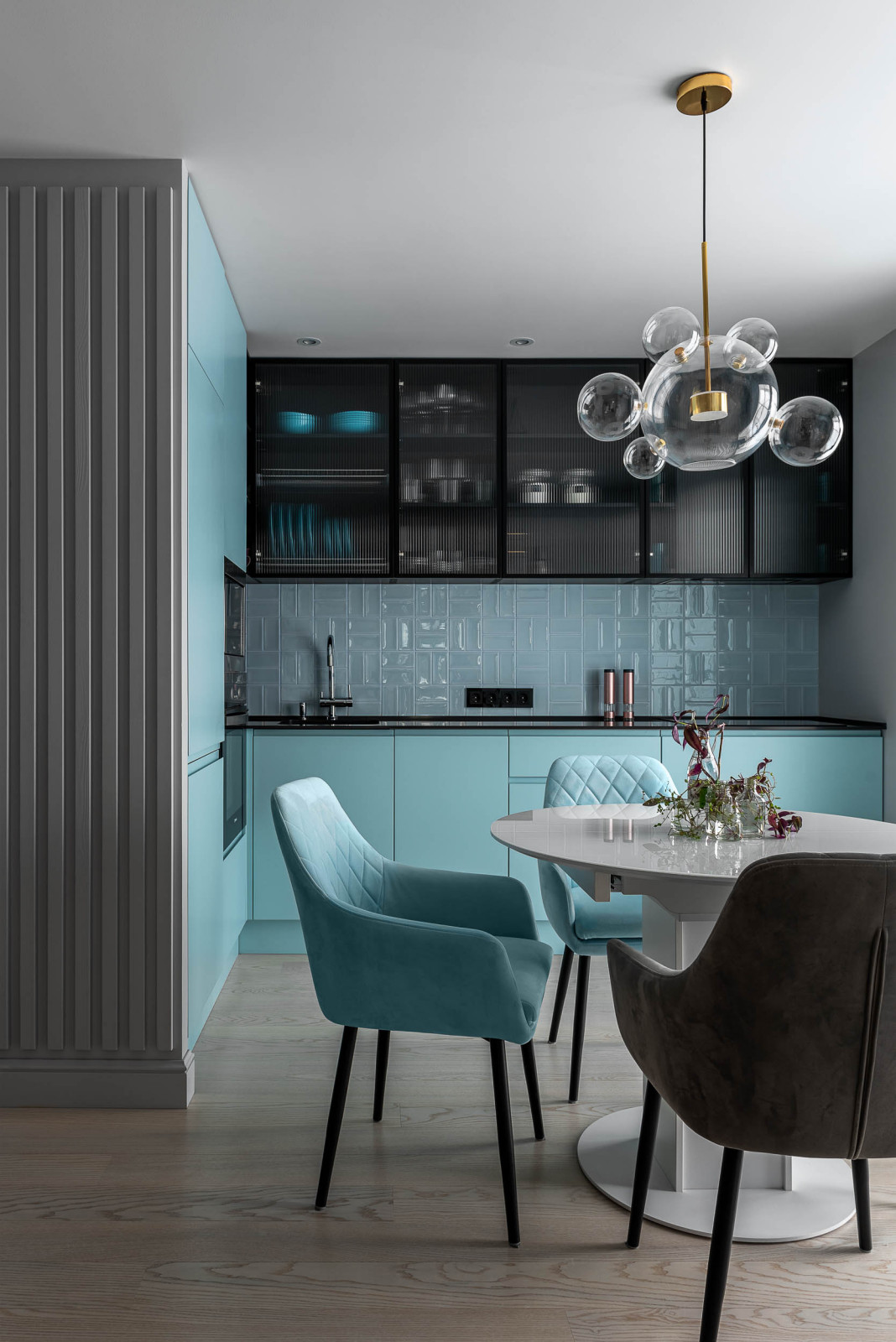 Квартира в синих тонах