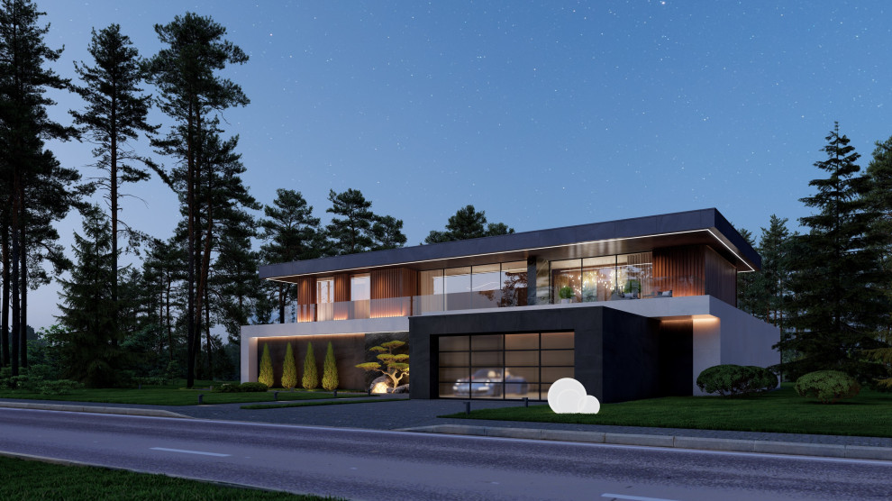 Дом с плоской кровлей-5