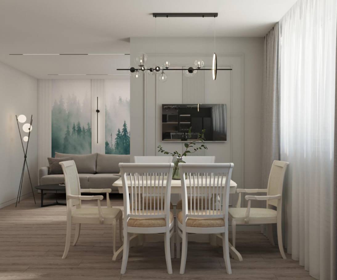 Обложка проекта: Дизайн-проект 2х комнатной квартиры город Краснодар