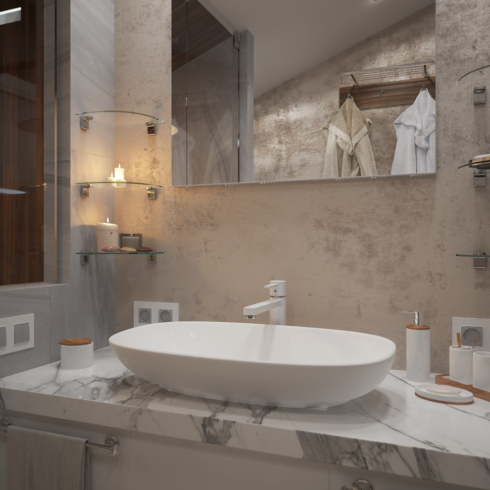 Ванная комната с мини-сауной