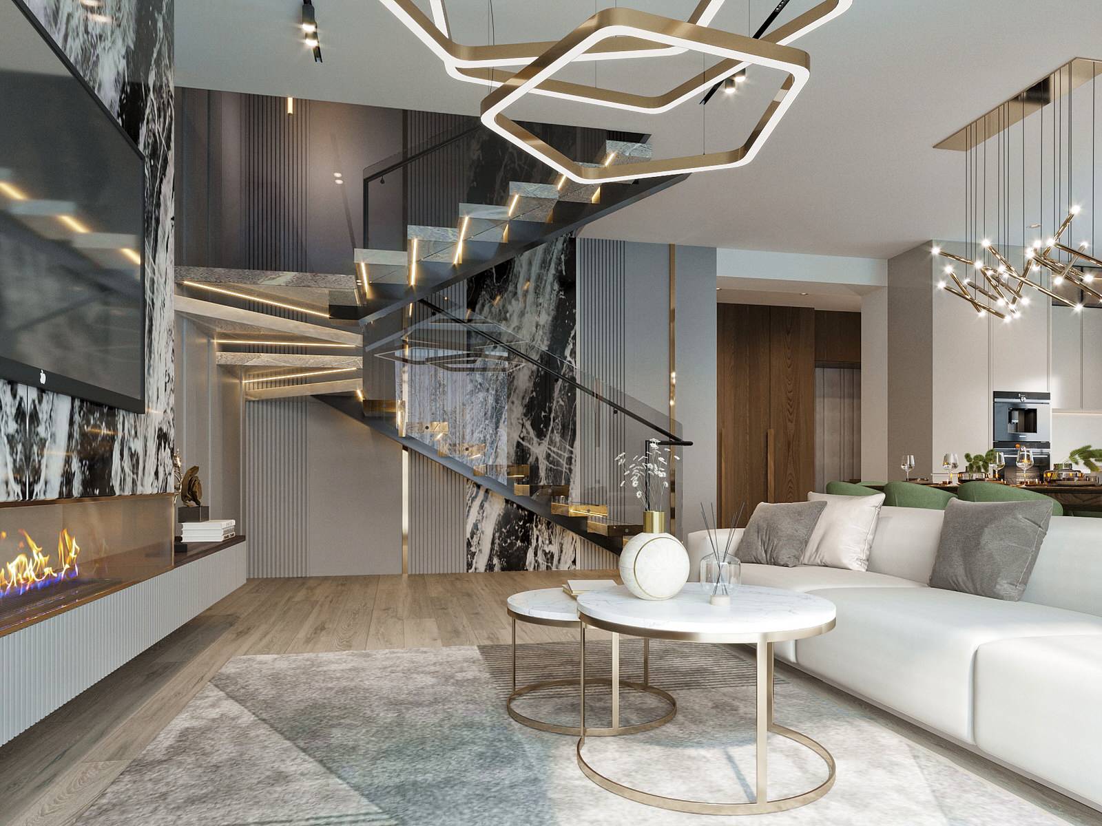 Обложка проекта: Стильный интерьер частного дома