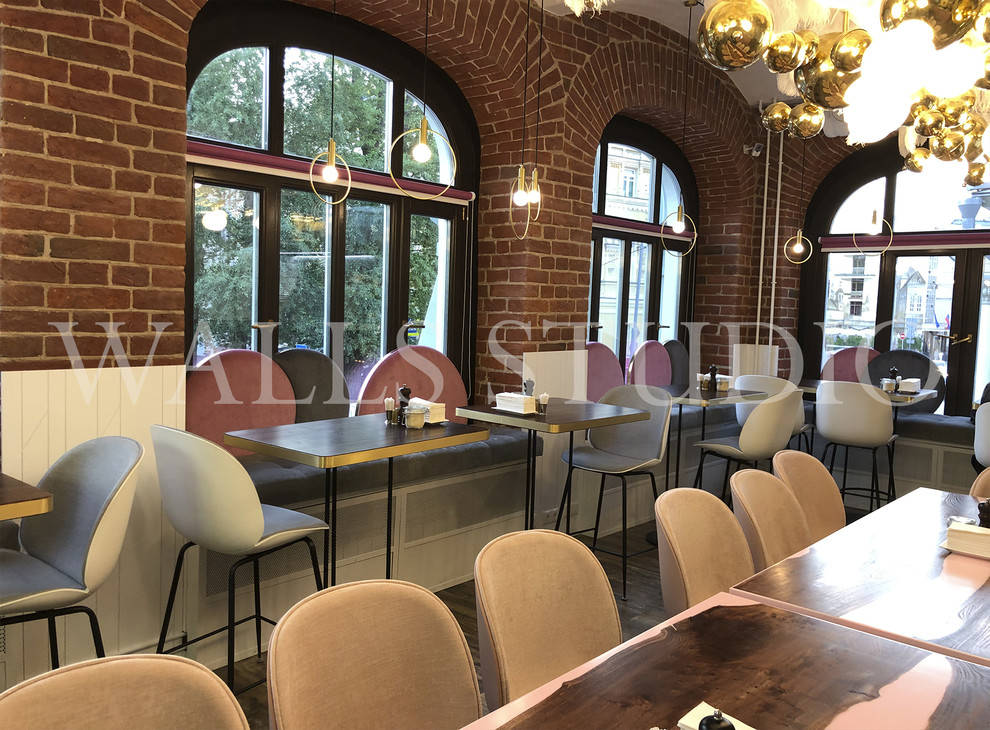 Диванчики для кафе Conversation (Москва, Остоженка 37/7)