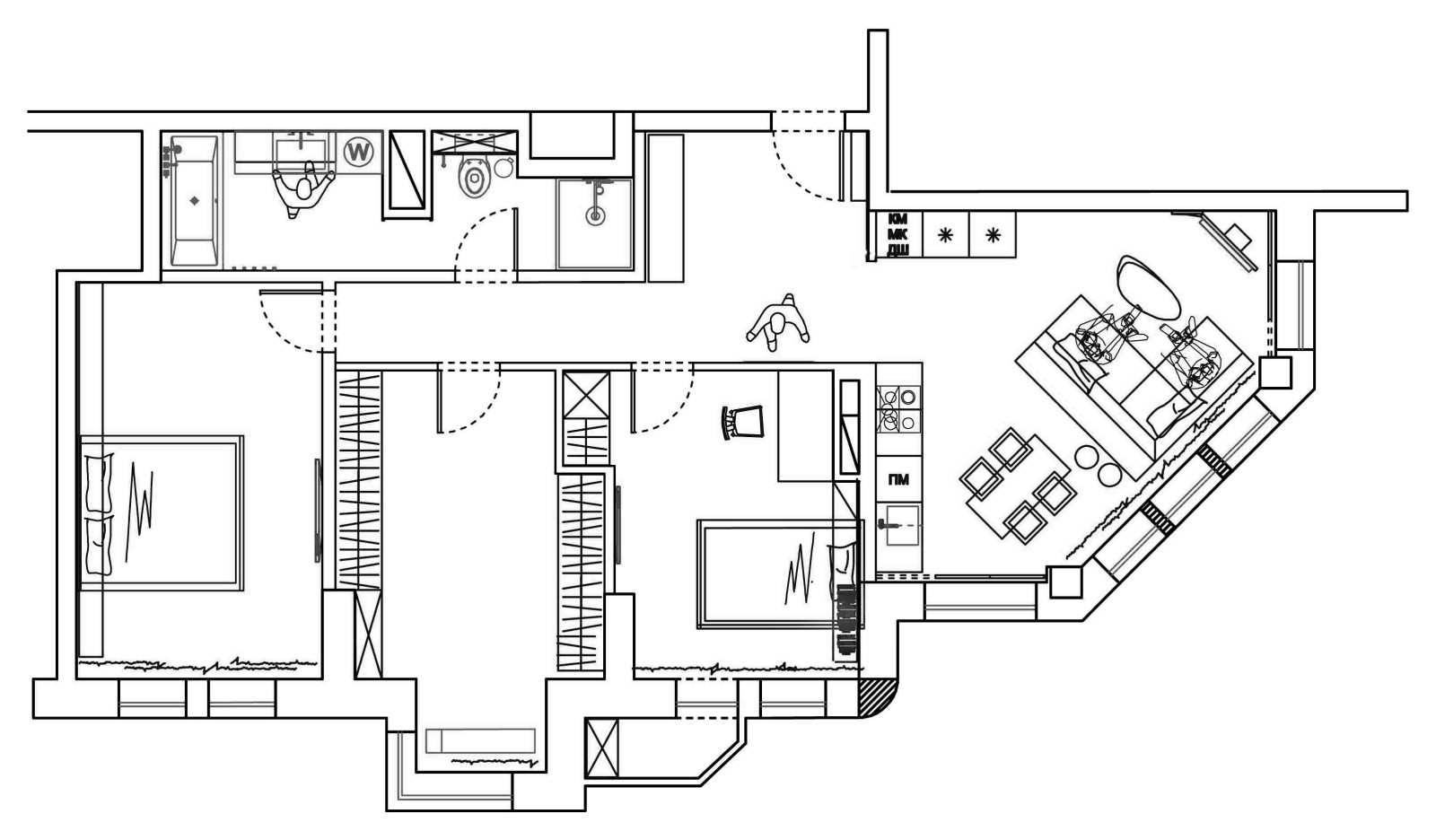 Обложка проекта: PUZZLE 90 Apartment | Kiev | Ukraine