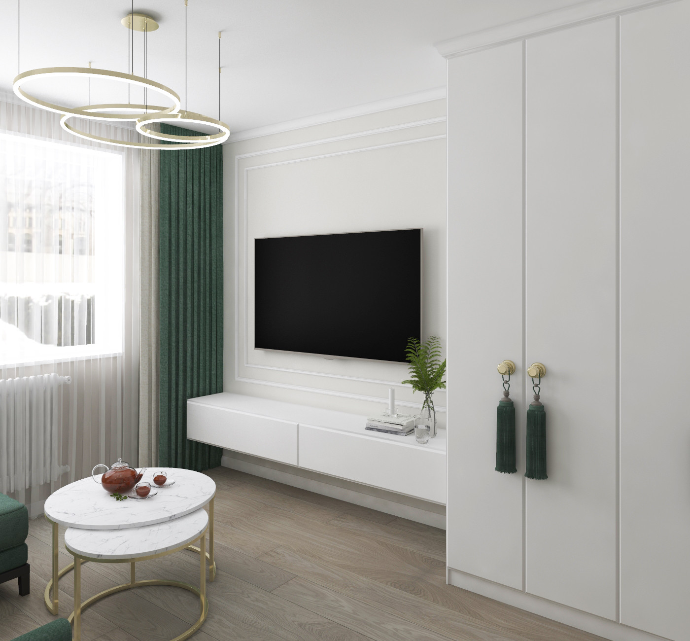 Дизайн квартиры "Золотая линия"