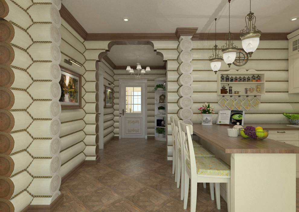 Интерьер бревенчатого дома в г. Кодинск