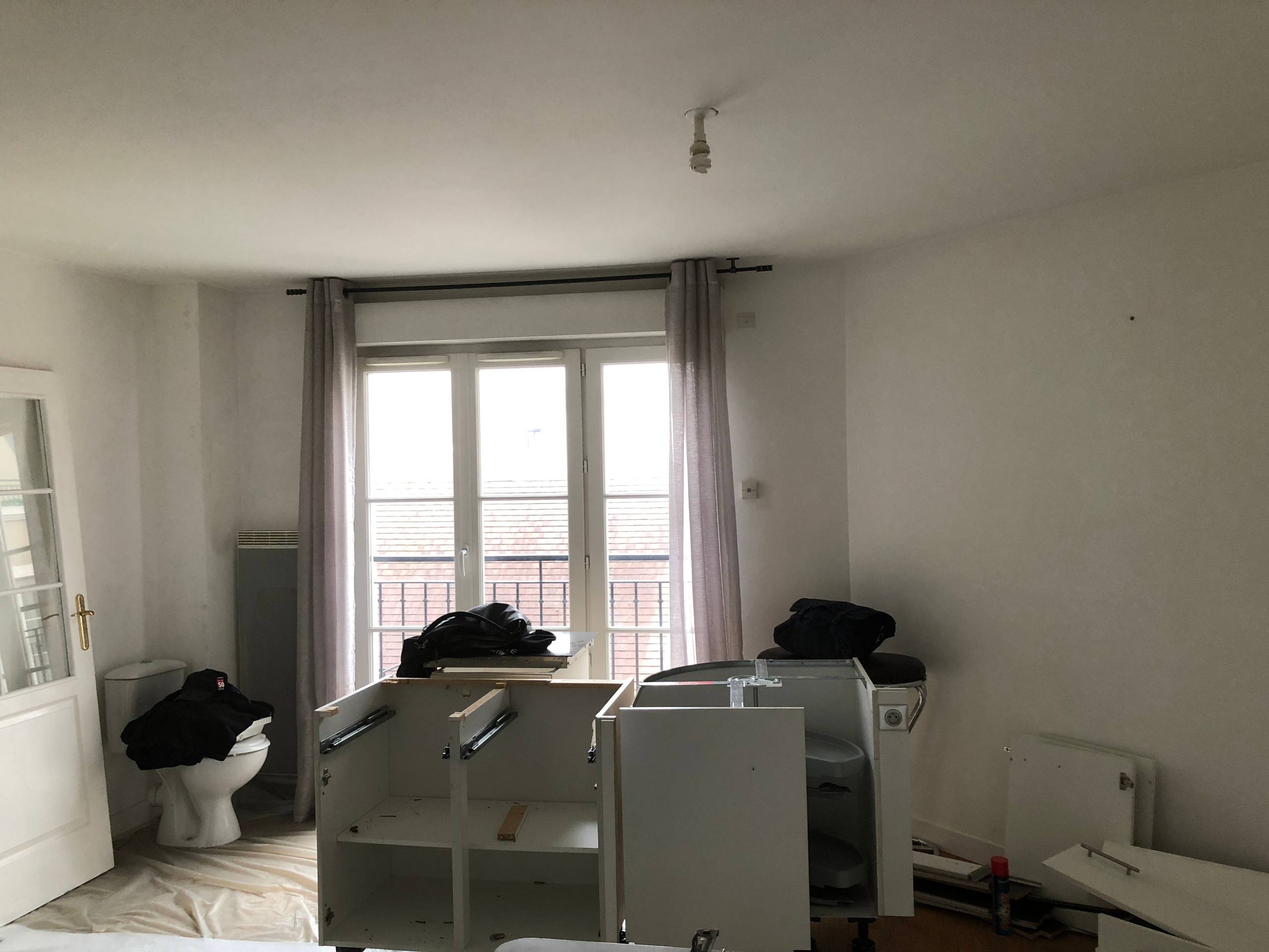 До и после: Французская студия 20 кв.м для девушки и кошки