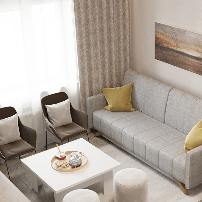 Дизайн однокомнатной квартиры Петроглиф Парк