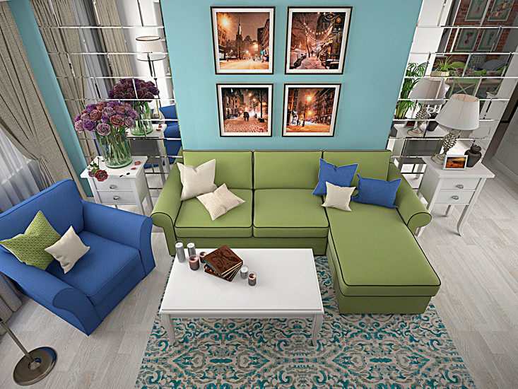 Двухкомнатная квартира. Эклектика.