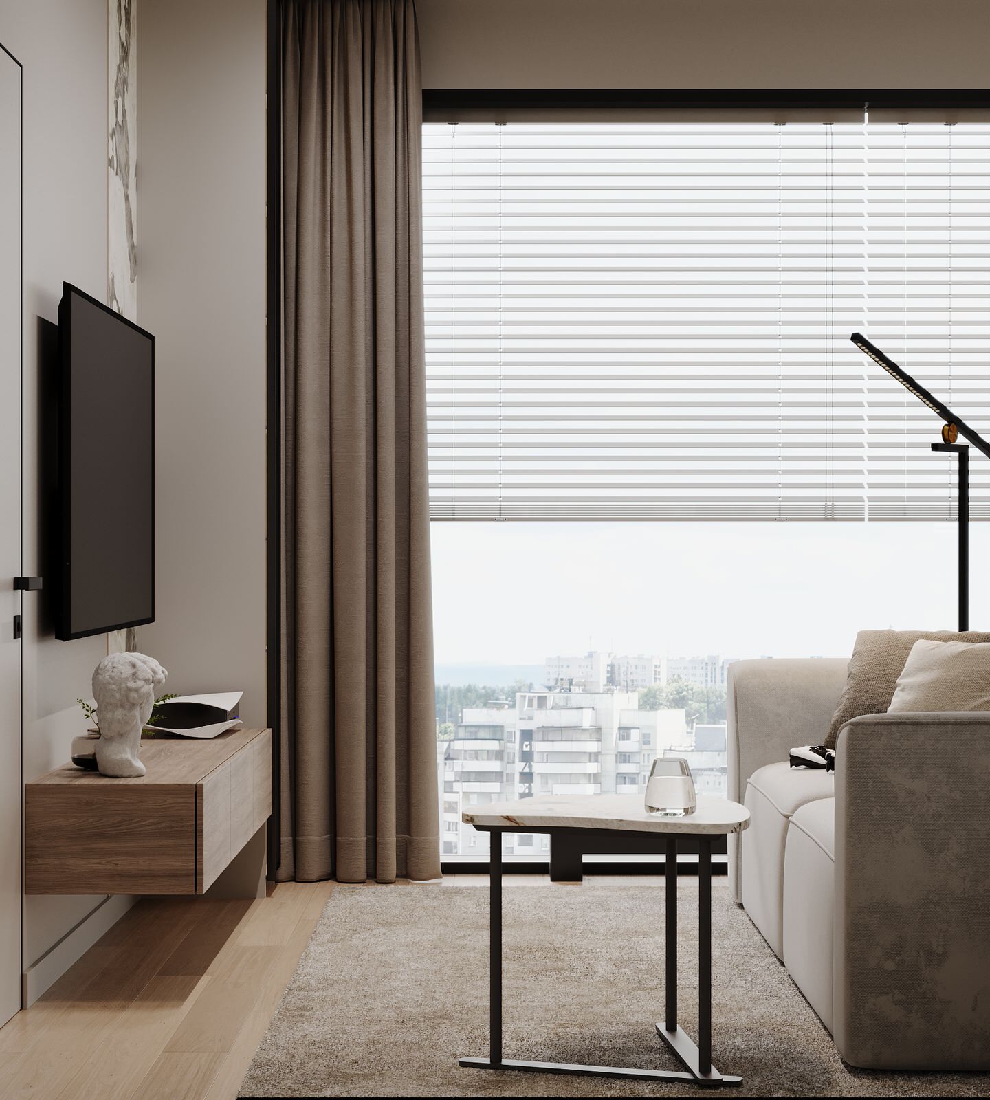 Интерьер квартиры в ЖК "Метрополия"