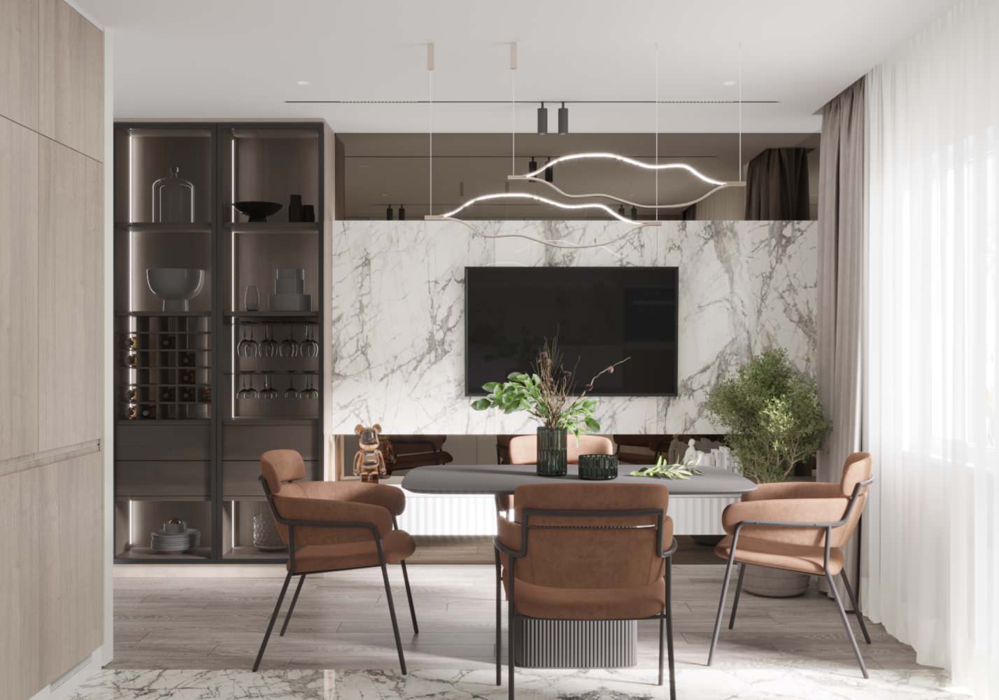 Обложка проекта: Светлая кухня