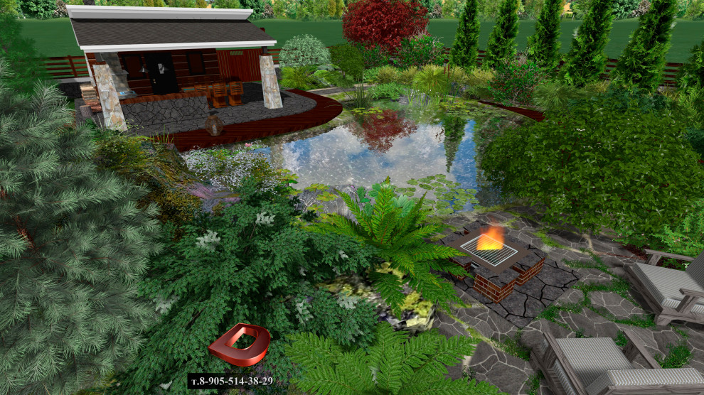 Проект ландшафтного дизайна участка 20 соток,