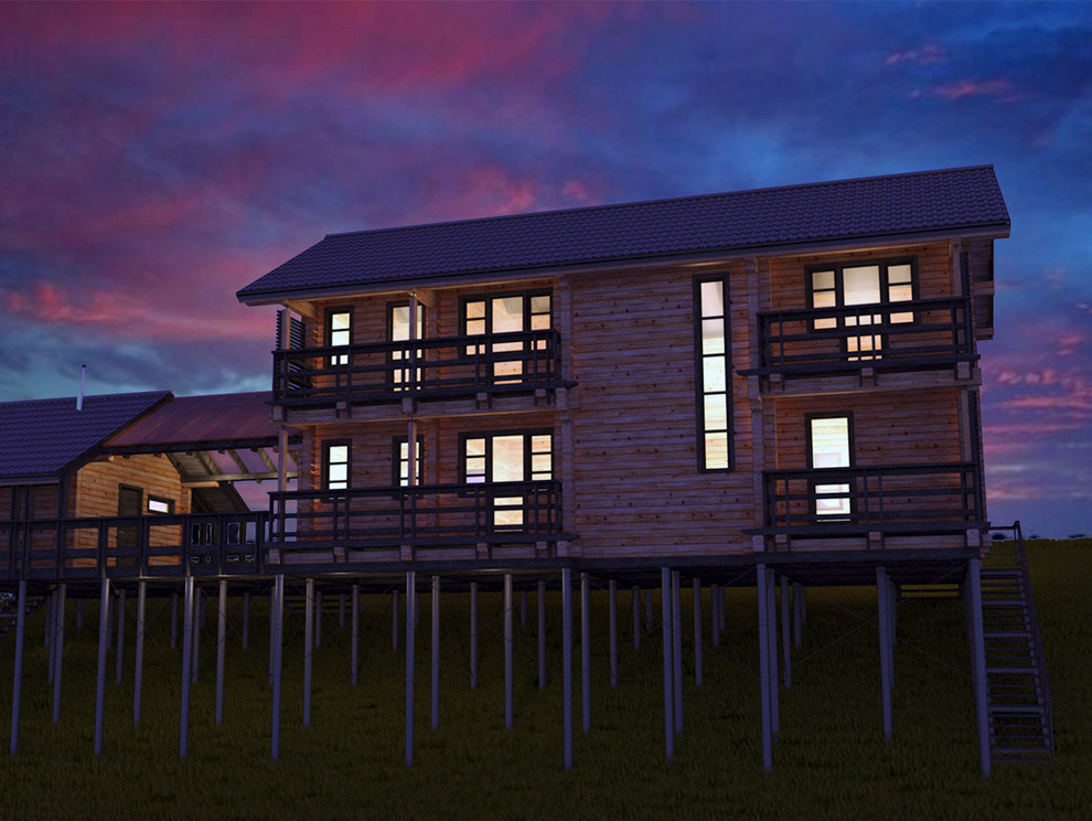 Дом на склоне