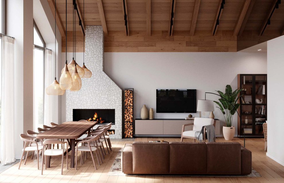 Одноэтажный загородный дом