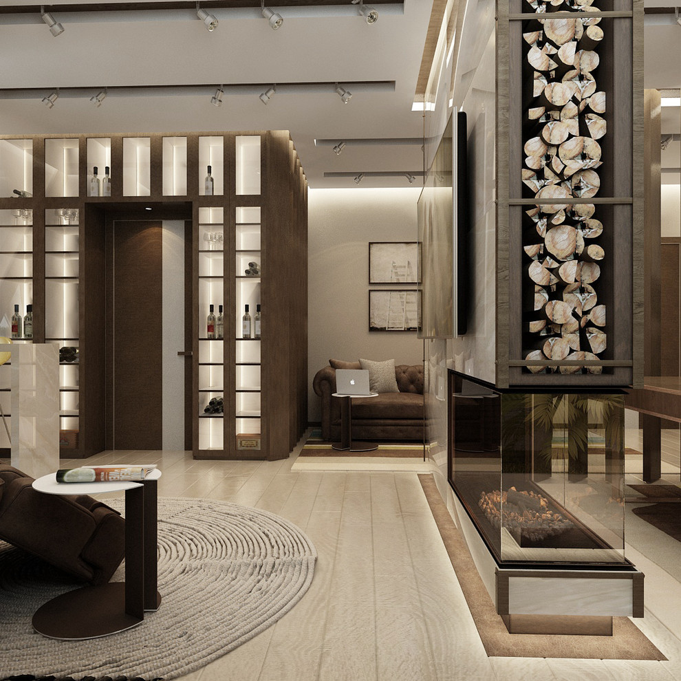 Двухэтажный дом в современном стиле