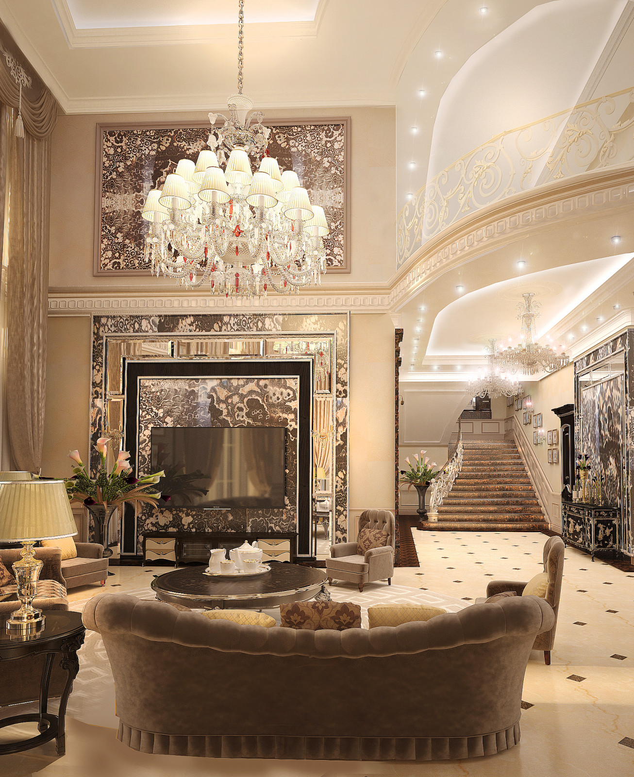 Гостиная со вторым светом