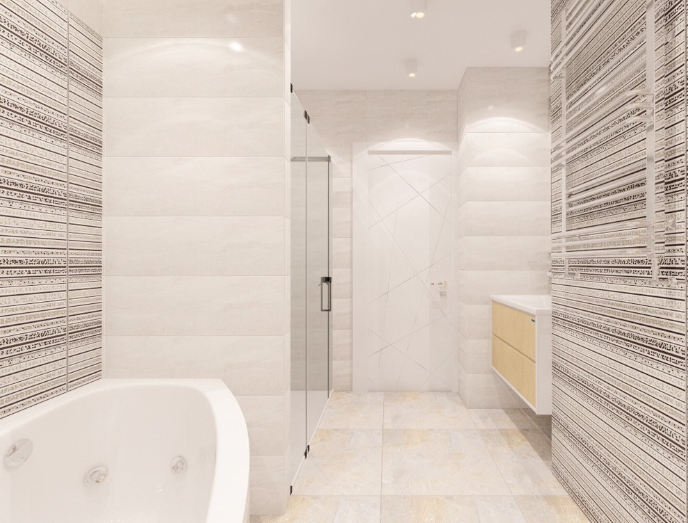 Оформление кухни-гостиной для прекрасной молодой пары.